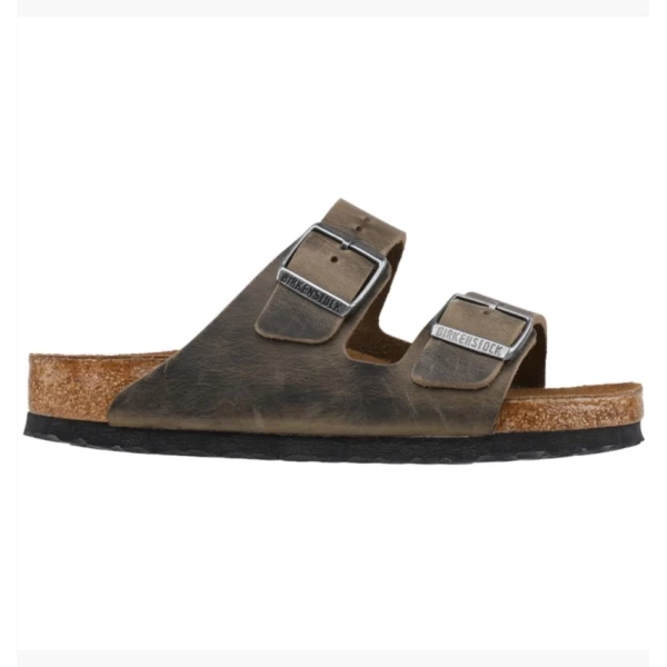 Тапочки чоловічі BIRKENSTOCK Arizona Oiled Leather Footbed Sandals Grey 1019313 41