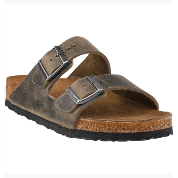 Тапочки чоловічі BIRKENSTOCK Arizona Oiled Leather Footbed Sandals Grey 1019313 41