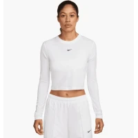 Лонгслів жіночий Nike Nsw Nk Chll Knt Ls Crp White HF5322-102 XS