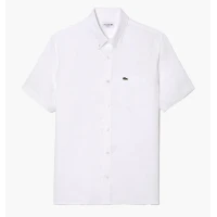Сорочка чоловіча Lacoste Short Sleeve Linen Shirt White CH5699T001 39