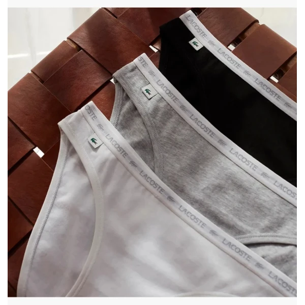 Нижня білизна жіноча Lacoste Stretch Cotton Briefs (3 шт) Multi 8F1338NUA S