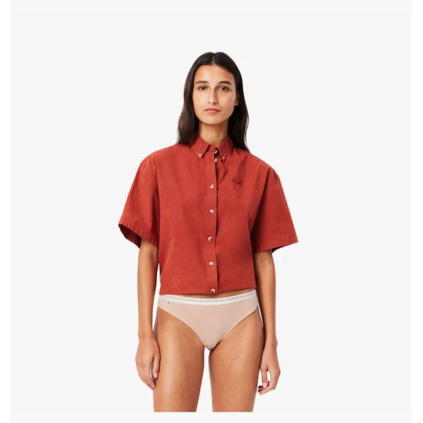 Нижня білизна жіноча Lacoste Stretch Cotton String Briefs (3 шт) Beige/Brown 8F1341I87 M