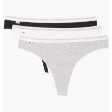Нижня білизна жіноча Lacoste Stretch Cotton String Briefs (3 шт) Multi 8F1341NUA L