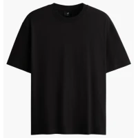 Футболка чоловіча H&M Relaxed Fit Black 1309319010 S