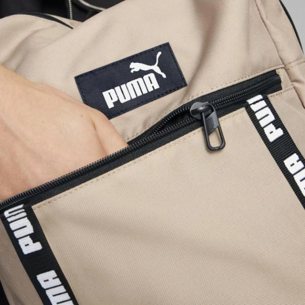 Рюкзак чоловічій Puma EvoESS Box Backpack 24L чорний, бежевий Уні 30x15x48 см 090340-02