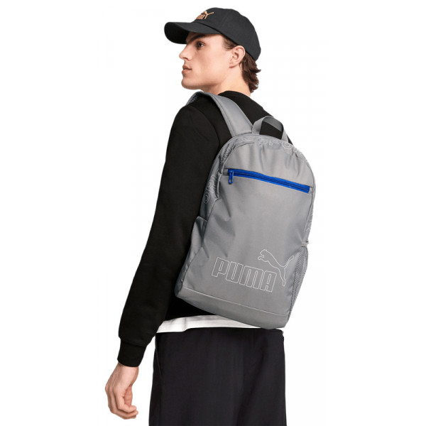 Рюкзак чоловічій Puma PHASE Backpack II 22L сірий Уні 44х30х14 см  091166-12