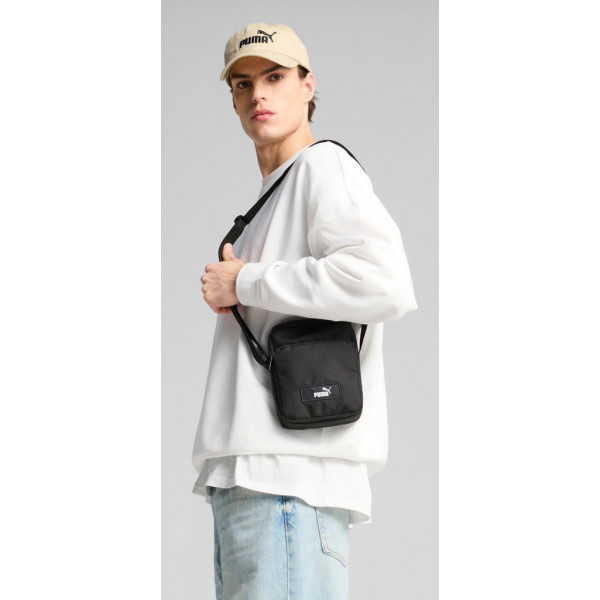 Сумка на плече чоловіча  крос-боді Puma ACADEMY Portable 1,5L чорний Уні 19,5х15х4 см 091488-01