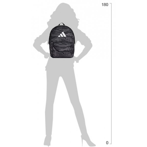 Рюкзак чоловічій Adidas CL BPK CAMO 27,5L сірий, чорний Уні 15х31х44 см