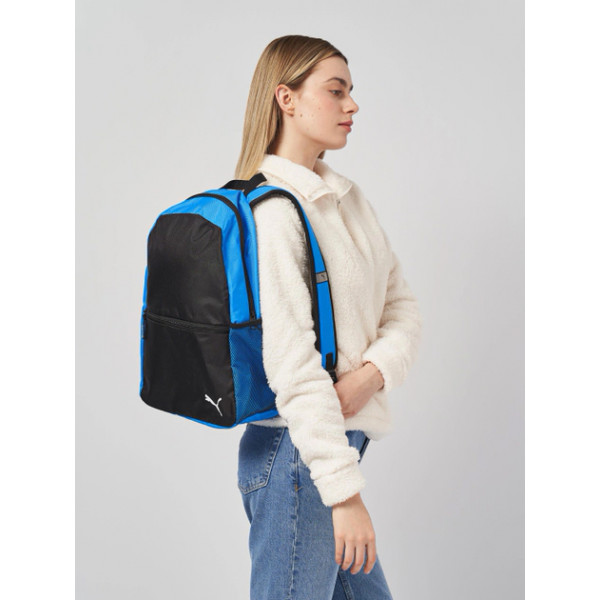 Рюкзак жіночій Puma teamGOAL Backpack Core 17L чорний, синій Уні 12x30x42 см 090238-02