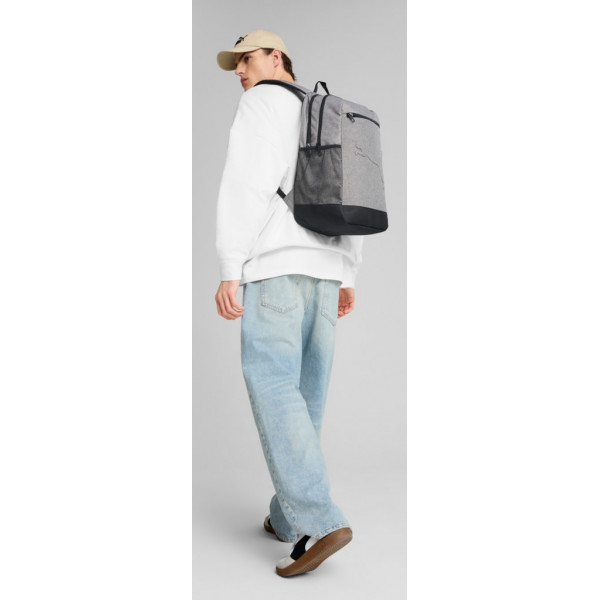 Рюкзак чоловічій  Puma BUZZ HEATHER Backpack 28L сірий Уні 47,5х28х20 см 091350-01