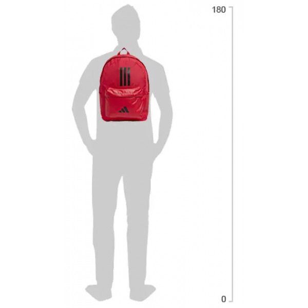 Рюкзак жіночій  Adidas CLSC BARS 3S 27,5L рубіновий Уні 15х31х44 см IS7043