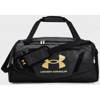 Сумка спортивна чоловіча  UA Undeniable 5.0 Duffle SM 40L чорний, золотий Уні 55х25,5х27 см 1369222-002