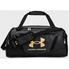 Сумка спортивна чоловіча  UA Undeniable 5.0 Duffle SM 40L чорний, золотий Уні 55х25,5х27 см 1369222-002