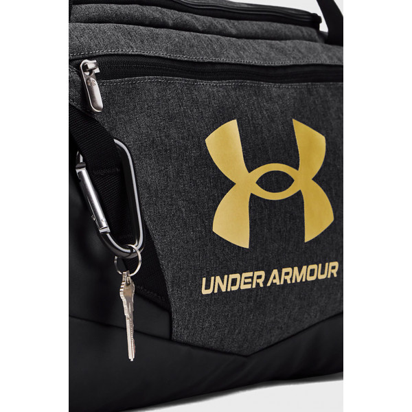 Сумка спортивна чоловіча  UA Undeniable 5.0 Duffle SM 40L чорний, золотий Уні 55х25,5х27 см 1369222-002