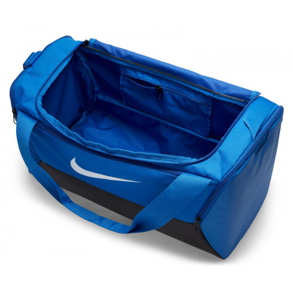 Сумка спортивна чоловіча Nike NK BRSLA S DUFF - 9.5 41L чорний, синій Уні 51x28х28 см DM3976-480