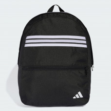 Рюкзак чоловічій  Adidas CLASSIC BACK-TO-SCHOOL STRIPES BACKPACK 27.5L чорний, білий Уні 15x31x44 см JD9564