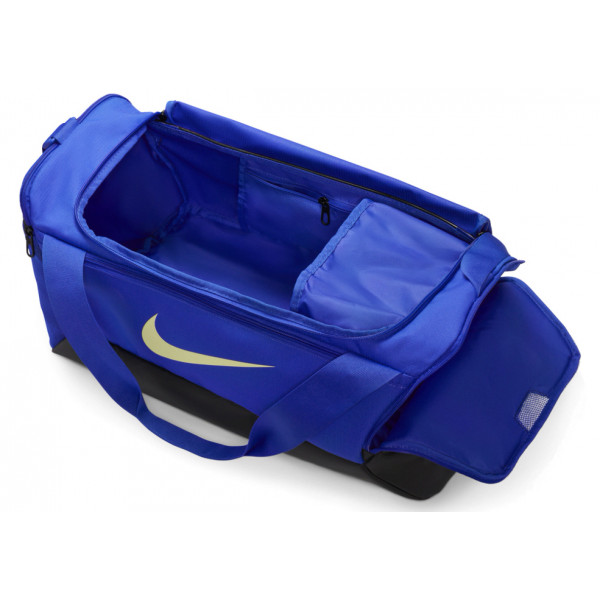 Сумка спортивна чоловіча  Nike NK BRSLA S DUFF 9.5 41L чорний, синій Уні 51x28х28 см DM3976-405