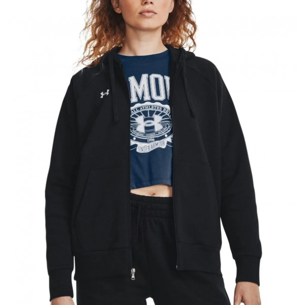 Кофта жіночі Under Armour Sweatshirt Ua Rival Fleece Fz Hoodie-Blk Black (1379497-001)