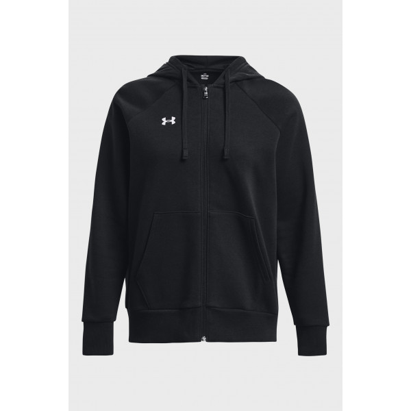 Кофта жіночі Under Armour Sweatshirt Ua Rival Fleece Fz Hoodie-Blk Black (1379497-001)