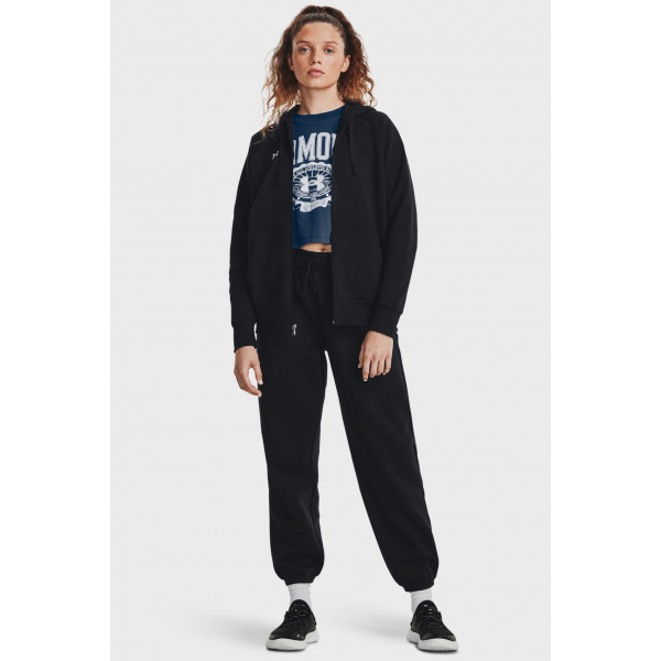 Кофта жіночі Under Armour Sweatshirt Ua Rival Fleece Fz Hoodie-Blk Black (1379497-001)