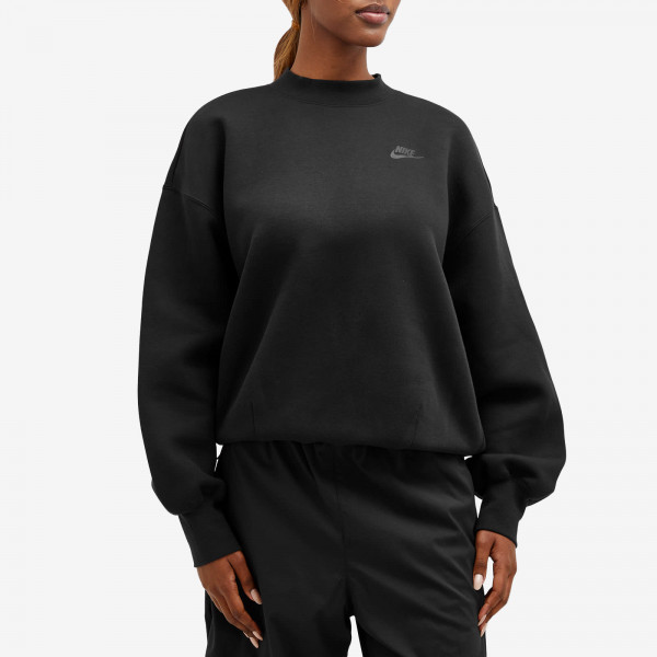 Кофта жіночі Nike Tech Fleece Oversized Crew Sweat Black (FV8041-010)