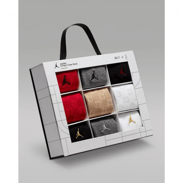 Шкарпетки Jordan Holiday Crew Gift Box (9 Pairs) (BJ0729-R78)