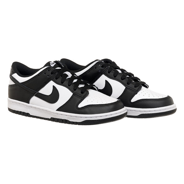 Кросівки жіночі Nike Dunk Low Retro White Black (Gs) (CW1590-100)