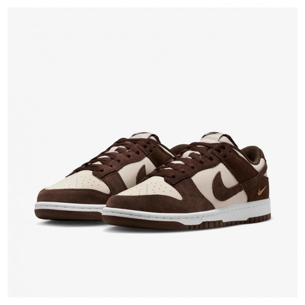 Кросівки жіночі Nike Dunk Low Orewood Mini Swoosh Brown/White (IO4244-102)