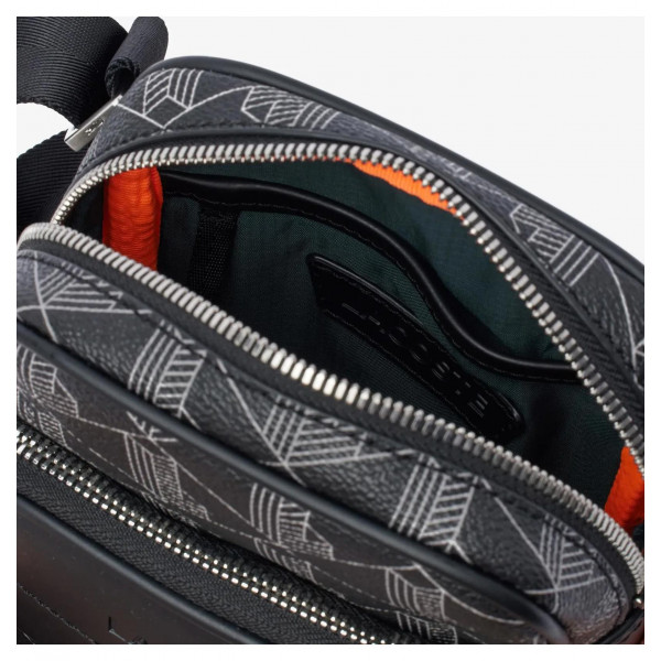 Сумка через плече Lacoste Monogram Grey (NH4409LX-H45)