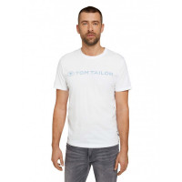 Футболка printed crewneck logo t-shirt 1030527XX1020000 Tom Tailor L Білий