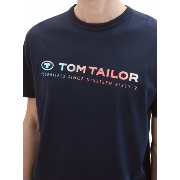 Футболка Men's T-shirt 1041855ХХ10668 Tom Tailor L Темно-синій