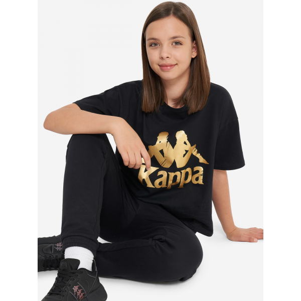 Футболка для дівчаток 134207KAP-99 Kappa 134-140 Чорний