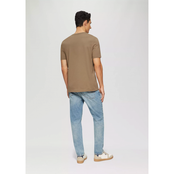 Футболка T-Shirt mit Crew Neck 2165525.8483 s.Oliver L Коричневий