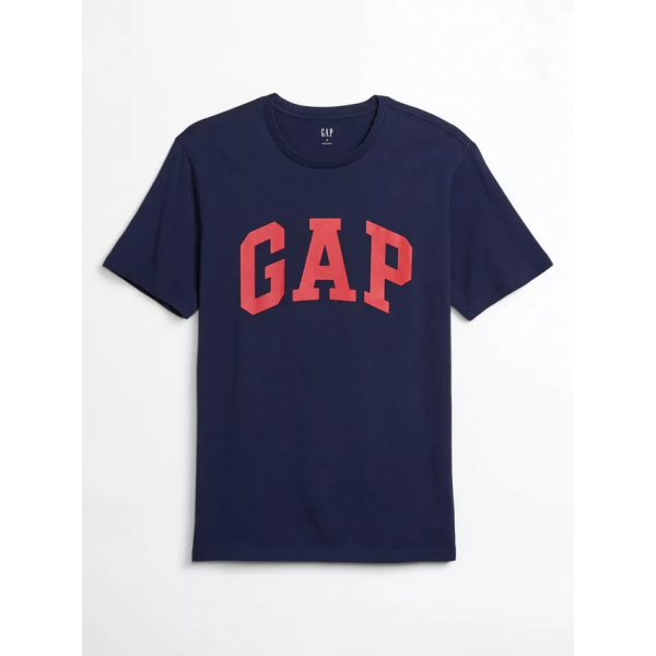 Футболка V-BASIC LOGO T 550338-04 GAP L Темно-синій