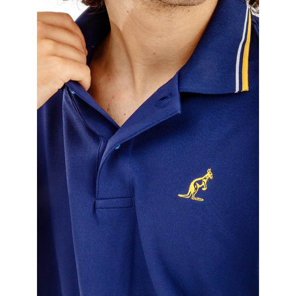 Футболка поло AUSTRALIAN TWO-STRIPES POLO TECH PIQUE' R-FIT