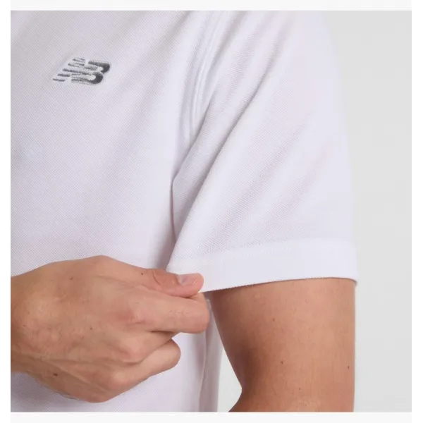 Футболка поло чоловіче New Balance Cotton Pique White MT51519WT L