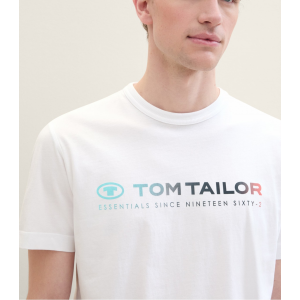 Футболка Men's T-shirt 1041855ХХ20000 Tom Tailor L Білий
