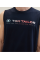 Майка чоловіча Tanktop with a logo print 1041866ХХ10668 Tom Tailor Темно-синій