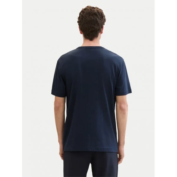 Футболка T-Shirt mit Logo Print 1041871ХХ10302 Tom Tailor L Темно-синій