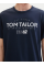 Футболка T-Shirt mit Logo Print 1041871ХХ10302 Tom Tailor L Темно-синій