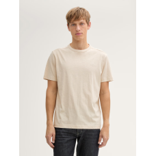 Футболка чоловіча Basic cotton T-shirt 1045627-10336 Tom Tailor  Бежевий