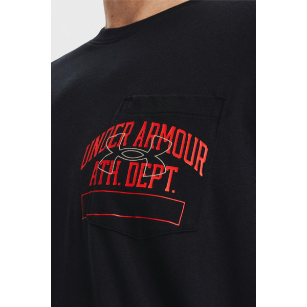 Футболка UA Athletic Dept Pocket Tee 1370979-001 Under Armour L Чорний