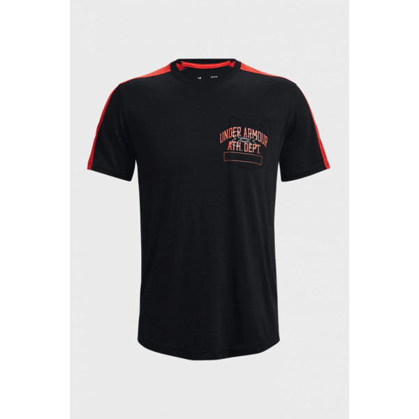 Футболка UA Athletic Dept Pocket Tee 1370979-001 Under Armour L Чорний