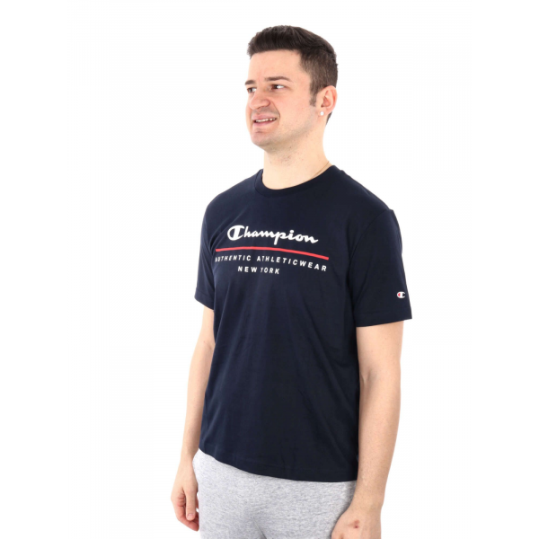 Футболка crewneck t-shirt 219734-BS501 Champion L Темно-синій