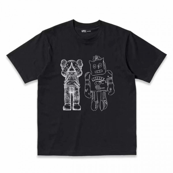 Футболка чоловіча Uniqlo Uniqlo Kaws Warhol Black 341-476351