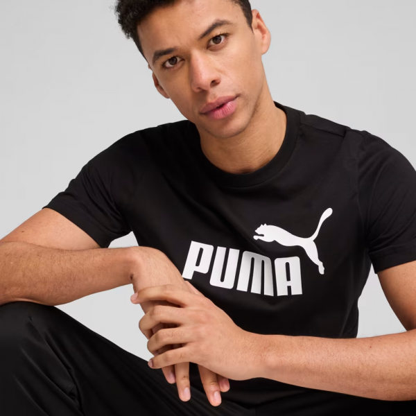 Футболка чоловіча ESS No. 1 Logo Tee 68253201 Puma  Чорний