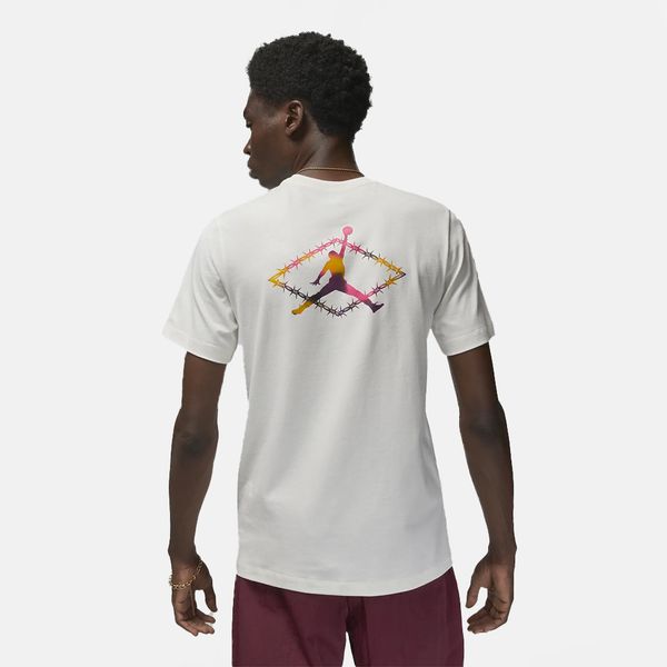 Футболка чоловіча Air Jordan Flight Mvp Barbed Wire Graphic T-Shirt White Dv1443-133