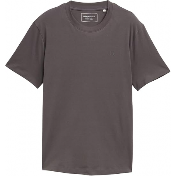 Футболка Men's Denim Slim Fit T-Shirt 1037655-11587 Tom Tailor L Темно-сірий