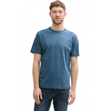 Футболка чоловіча Basic cotton T-shirt 1045627-36985 Tom Tailor  Темно-синій