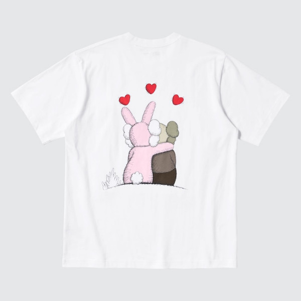 Футболка Uniqlo Kaws Warhol Pink bunny (Uniqlo KAWS + Warhol UT Graphic T-Shirt Bunny)